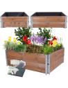 Skrzynia warzywniak FOLIA KUBEŁKI grządka podwyższona donica 40X120X100