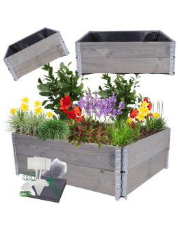 Skrzynia warzywniak FOLIA KUBEŁKI grządka podwyższona donica 40X120X100