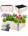 Skrzynia warzywniak impregnowana grządka podwyższona donica 60X120X100
