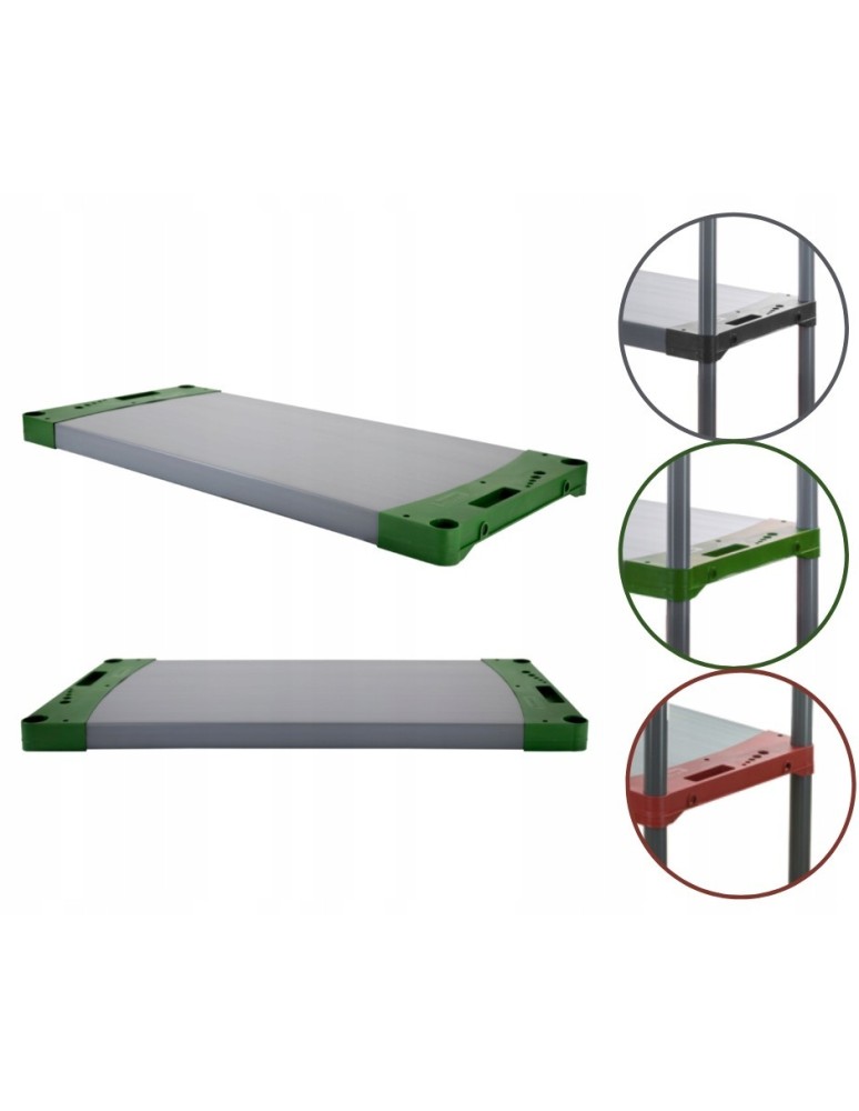 Regały z plastiku- tworzywa - Półka do regału plastikowego Tytan/ TYT_P_110_ZIEL - product b2b.wamar.biz 1