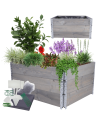 Skrzynia warzywniak FOLIA KUBEŁKI grządka podwyższona donica 60X120X100