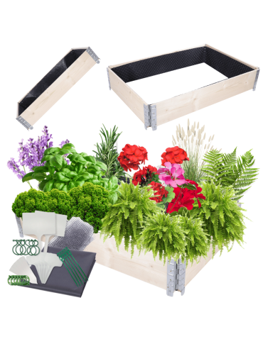 Skrzynia na warzywa impregnowana grządka podwyższona donica 20X120X80