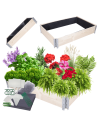Skrzynia na warzywa impregnowana grządka podwyższona donica 20X120X80
