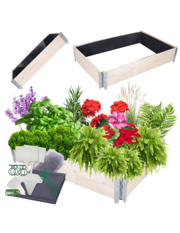 Skrzynia na warzywa FOLIA KUBEŁKI grządka podwyższona donica 20X120X80