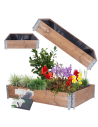 Skrzynia na warzywa FOLIA KUBEŁKI grządka podwyższona donica 20X120X80