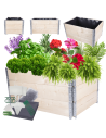 Skrzynia na warzywa FOLIA KUBEŁKI grządka podwyższona donica 60X120X80