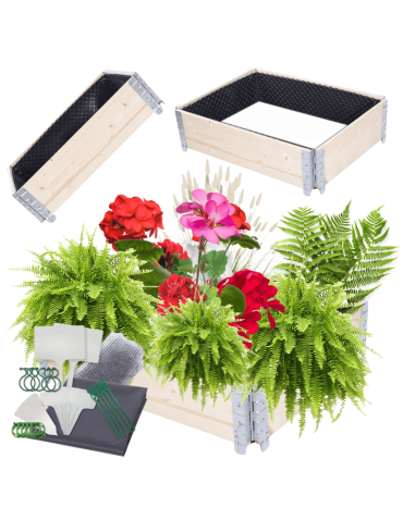 Skrzynia na warzywa FOLIA KUBEŁKI grządka podwyższona inspekt 20X60X80