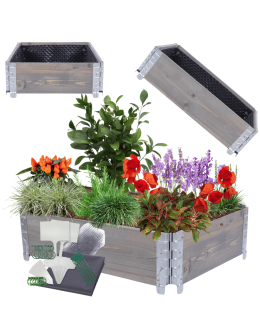 Skrzynia na warzywa FOLIA KUBEŁKI grządka podwyższona inspekt 20X60X80