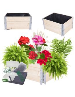 Skrzynia na warzywa FOLIA KUBEŁKI grządka podwyższona inspekt 40X60X80