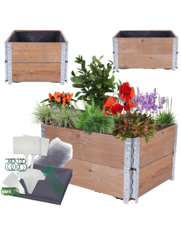 Skrzynia na warzywa FOLIA KUBEŁKI grządka podwyższona inspekt 40X60X80