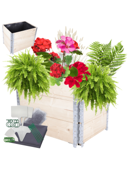 Skrzynia na warzywa impregnowana grządka podwyższona inspekt 60X60X80