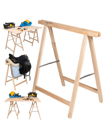 Koziołek podblatowy Nogi pod blat koziołek drewniany roboczy warsztatowy