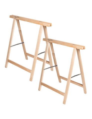 2x Koziołek podblatowy Nogi pod blat koziołek drewniany roboczy warsztatowy - product 2