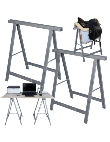 2x Koziołek malarski wieszak na siodło koziołek drewniany roboczy kozioł