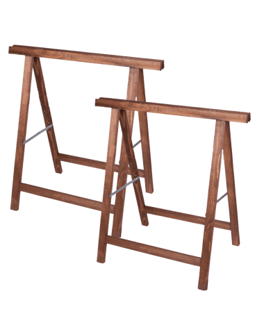 2x Koziołek podblatowy wieszak na siodło koziołek drewniany roboczy stojak - product 2