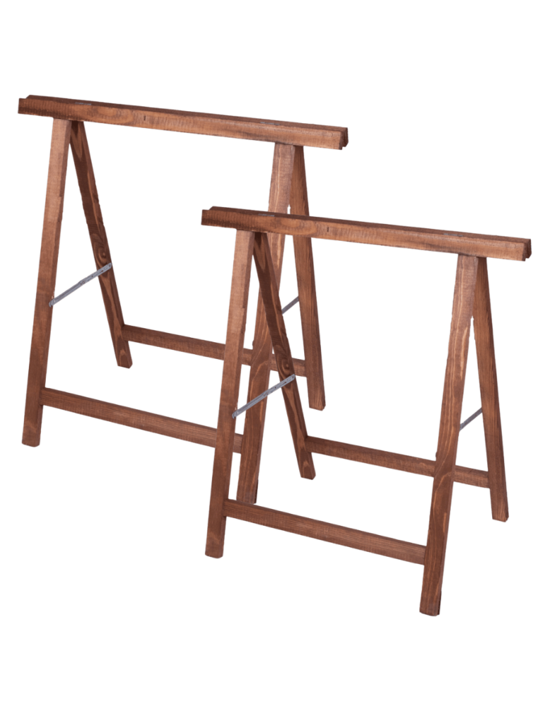 Kobyłka- drewniany koziołek - 2x Koziołek podblatowy wieszak na siodło koziołek drewniany roboczy stojak - product b2b.wamar.biz 2