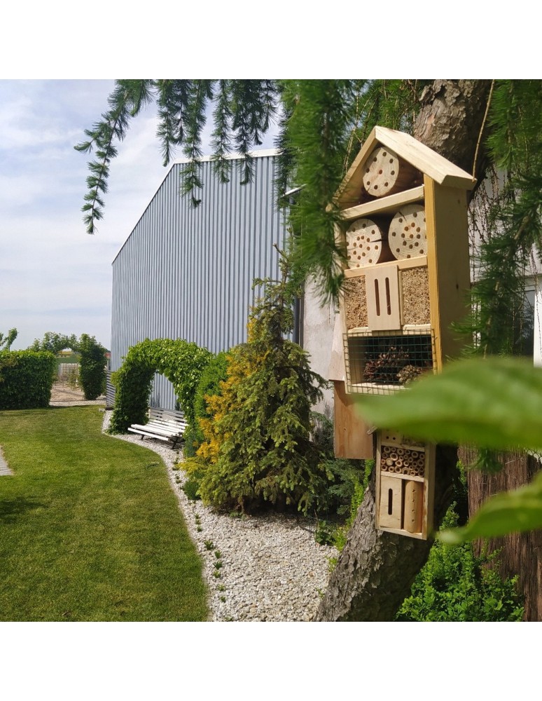 Hotel dla owadów- domek na owady - Domek dla owadów HOTEL DO SAMODZIELNEGO MONTAŻU MEGA DUŻY aż 47cm! DIY - produkt b2b.wamar.biz 7