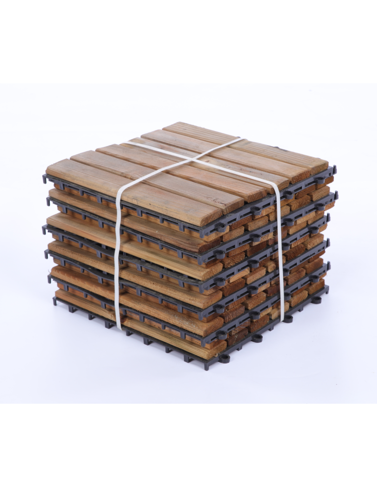 Podesty tarasowe - Płytka drewniana podest tarasowy panel płytki balkon IMPREGNAT 30x30 0,09m2 - produkt b2b.wamar.biz 4