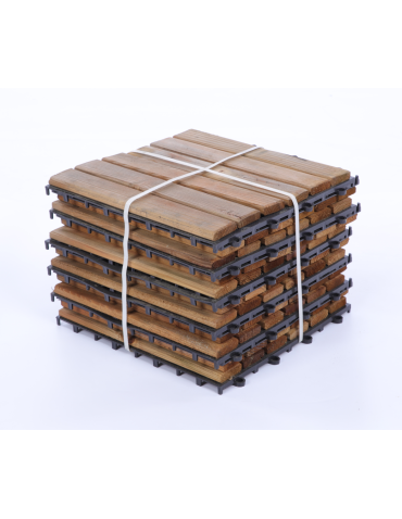 Podesty tarasowe - Płytki drewniane podest tarasowy panel płytka balkonowe IMPREGNAT 30x30 1M2 - product 4