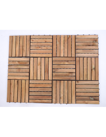 Podesty tarasowe - Płytki drewniane podest tarasowy panel płytka balkonowe IMPREGNAT 30x30 1M2 - product 6