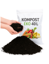 BIOAKTYWNY KOMPOST 40L ziemia humus podłoże do KWIATÓW WARZYW EKO NATURALNY