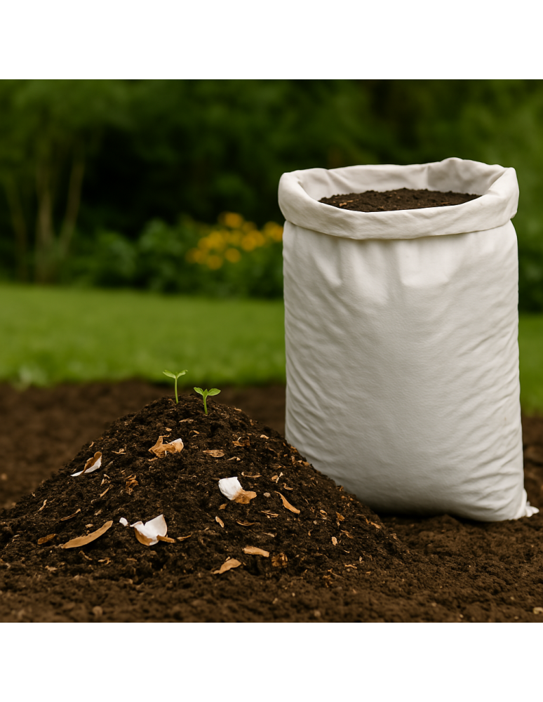 Surowce organiczne - BIOAKTYWNY KOMPOST 40L ziemia humus podłoże do KWIATÓW WARZYW EKO 12 WORKÓW - product b2b.wamar.biz 6