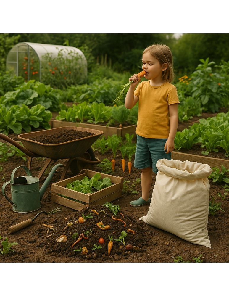 Surowce organiczne - BIOAKTYWNY KOMPOST 40L ziemia humus podłoże do KWIATÓW WARZYW EKO 12 WORKÓW - product b2b.wamar.biz 7