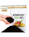 BIOAKTYWNY KOMPOST 40L ziemia humus podłoże do KWIATÓW WARZYW EKO 24 WORKI
