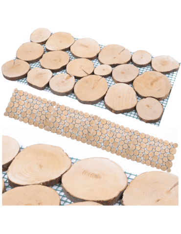 Ścieżka ogrodowa 80x40 cm chodnik plastry drewna BUKOWE ścieżki EKO DREWNO