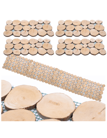 Ścieżka ogrodowa 80x40 cm chodnik plastry drewna BUKOWE ścieżki EKO x4