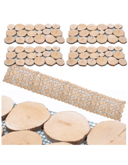 Ścieżka ogrodowa 80x40 cm chodnik plastry drewna BUKOWE ścieżki EKO x4