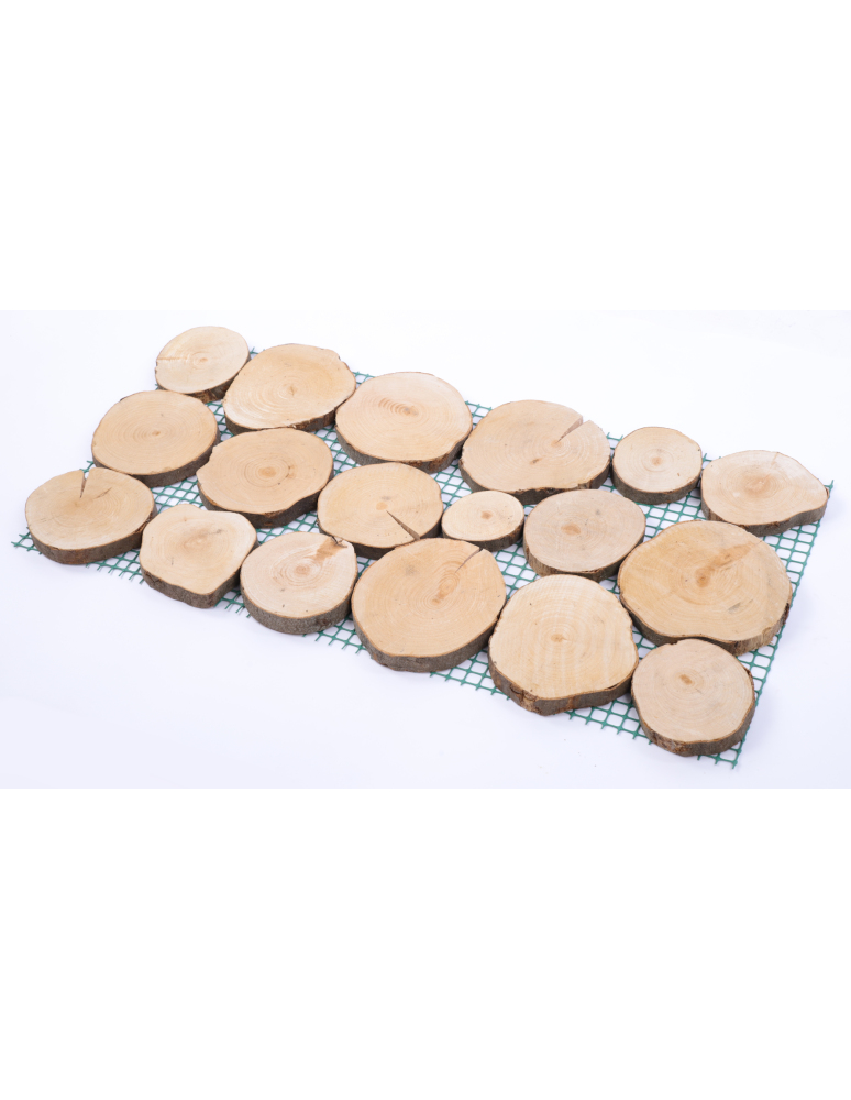 Ścieżki ogrodowe - Ścieżka ogrodowa 80x40 cm chodnik plastry drewna BUKOWE ścieżki EKO x4 - product b2b.wamar.biz 2