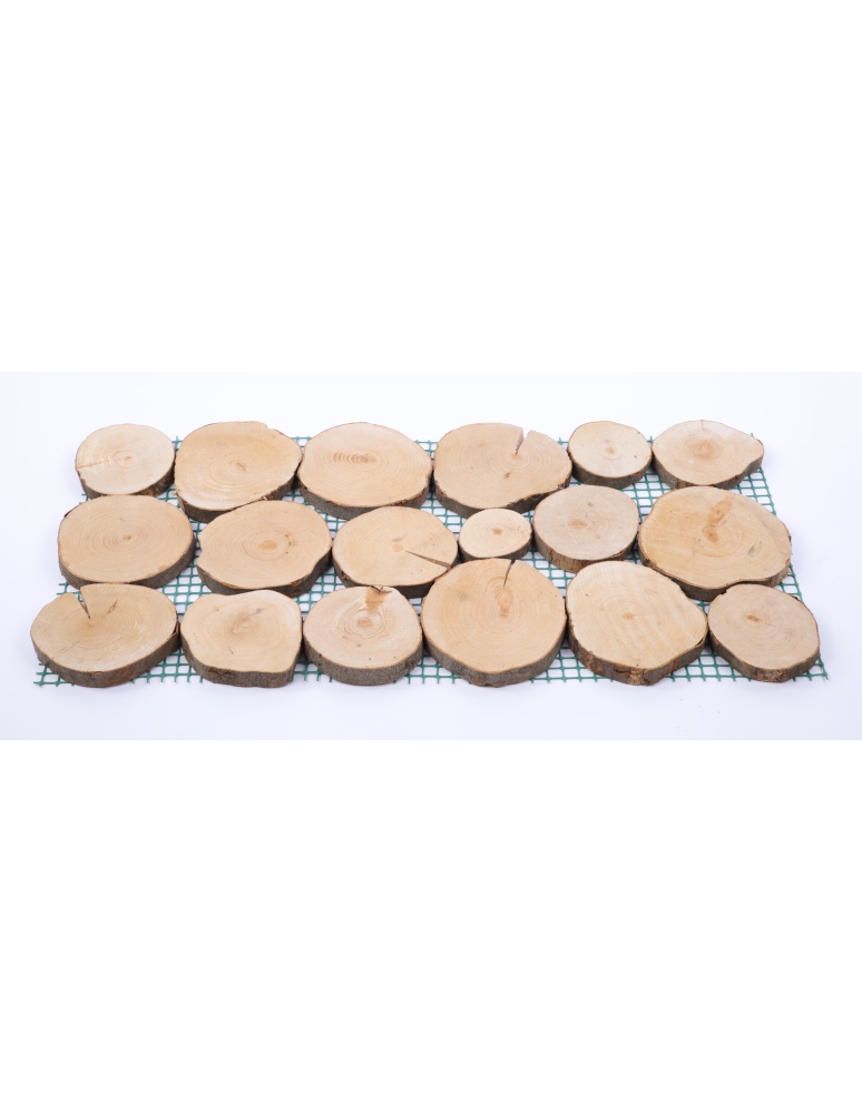 Ścieżki ogrodowe - Ścieżka ogrodowa 80x40 cm chodnik plastry drewna BUKOWE ścieżki EKO x4 - product b2b.wamar.biz 3