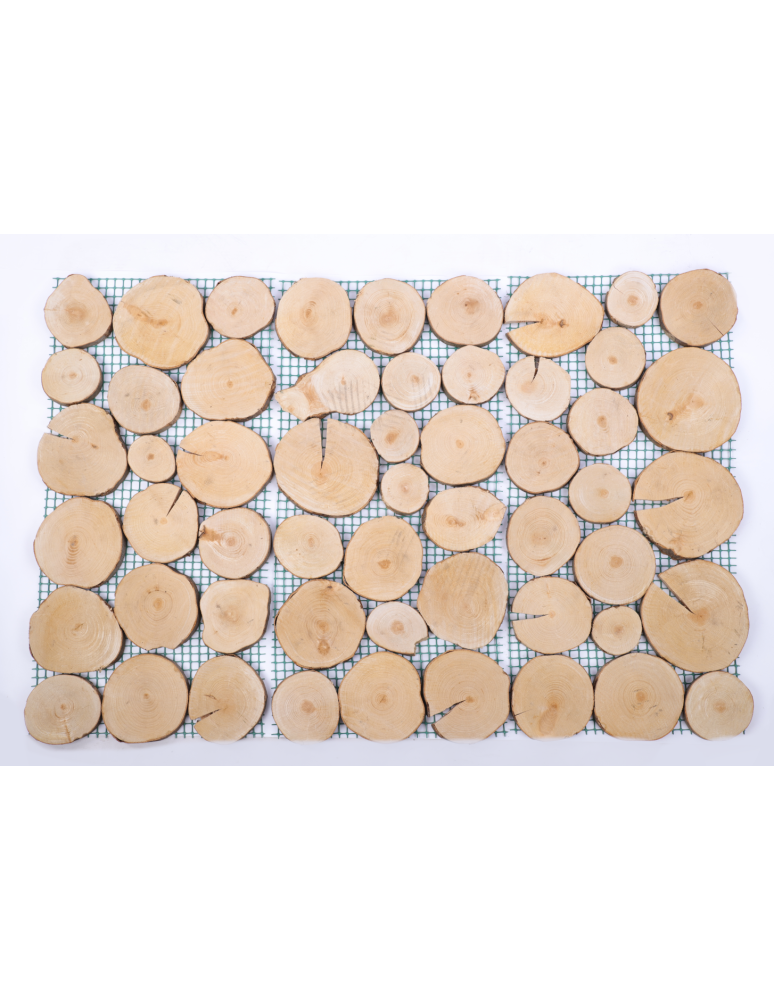 Ścieżki ogrodowe - Ścieżka ogrodowa 80x40 cm chodnik plastry drewna BUKOWE ścieżki EKO x4 - product b2b.wamar.biz 5