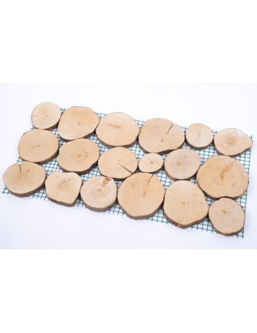 Ścieżki ogrodowe - Ścieżka ogrodowa 80x40 cm chodnik plastry drewna BUKOWE ścieżki EKO x4 - product 6