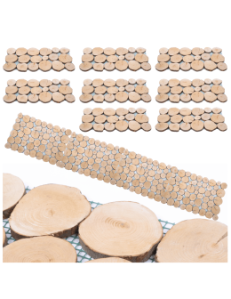 Ścieżka ogrodowa 80x40 cm chodnik plastry drewna BUKOWE ścieżki EKO x8