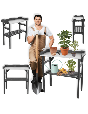 Stół do flancowania stolik do grilla stół do grillowania z półką ogrodowy