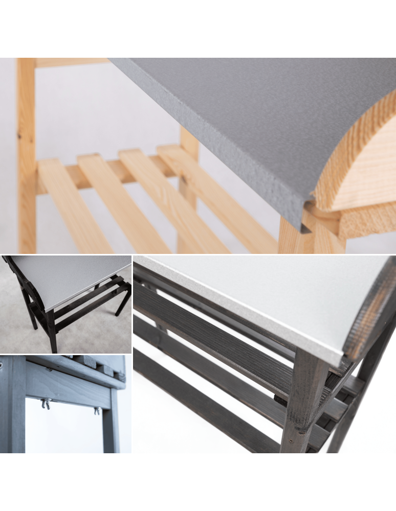 STOLIKI DO FLANCOWANIA - Stół do flancowania stolik do grilla stół do grillowania z półką ogrodowy - product b2b.wamar.biz 7