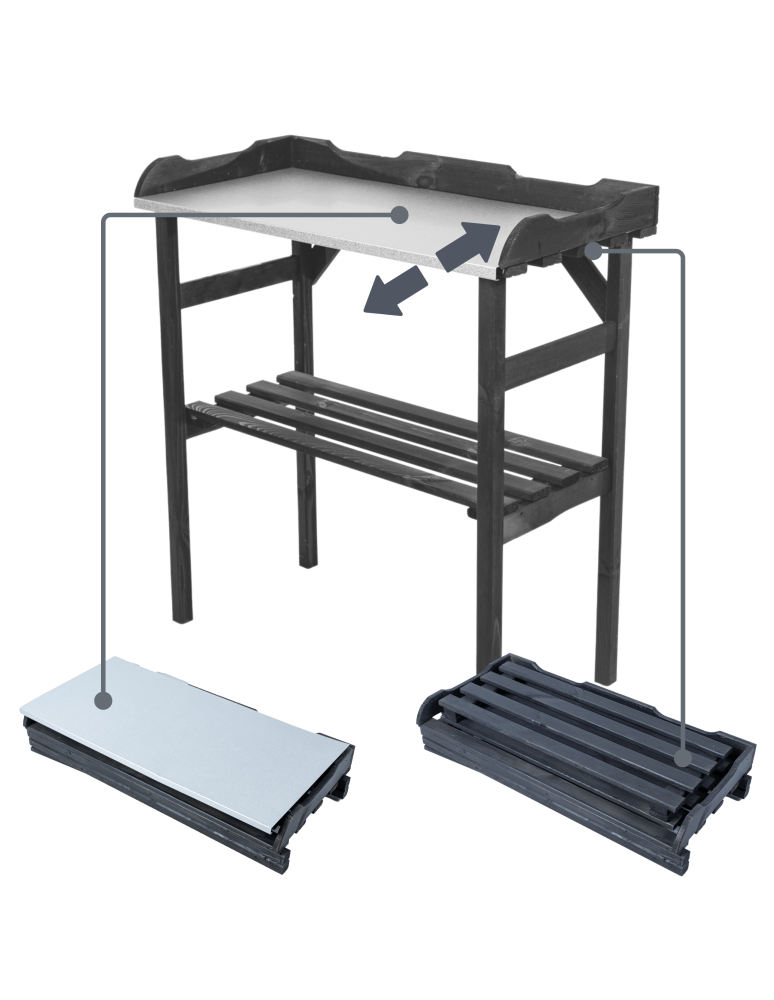 STOLIKI DO FLANCOWANIA - Stół do flancowania stolik do grilla stół do grillowania z półką ogrodowy - product b2b.wamar.biz 9