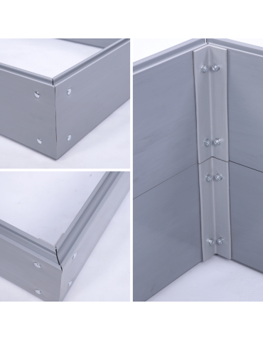 Warzywnik z tworzywa sztucznego - Skrzynia na warzywa TRWAŁA grządka warzywnik 20x140x60 warzywniak PCV - product 5