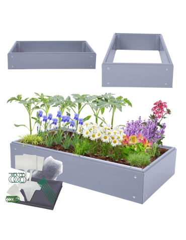 Skrzynia na warzywa plastikowa grządka warzywnik 20x120x45 warzywniak PCV