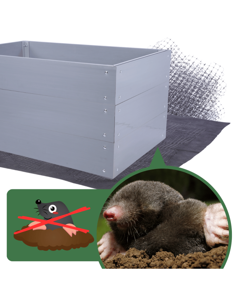 Warzywnik z tworzywa sztucznego - Skrzynia na warzywa TRWAŁA grządka warzywnik 20x110x100 warzywniak PCV - product b2b.wamar.biz 10