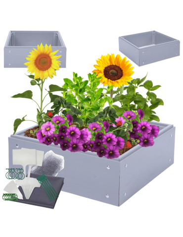 Skrzynia na warzywa TRWAŁA grządka warzywnik 20x60x60 warzywniak PCV