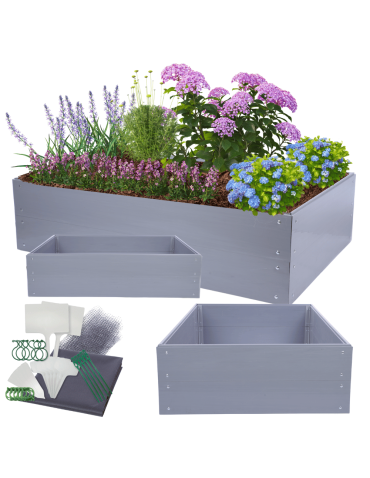 Grządka podwyższona z tworzywa warzywnik 40x180x100 warzywniak PCV