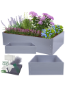 Skrzynia na warzywa z tworzywa grządka warzywnik 40x180x110 warzywniak PCV