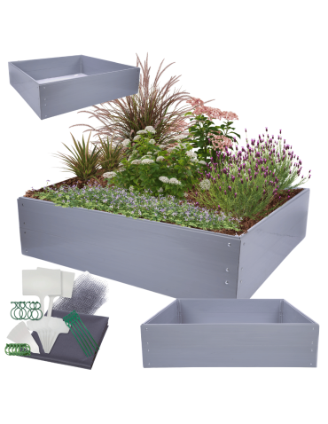 Skrzynia na warzywa plastikowa grządka warzywnik 40x180x140 warzywniak PCV