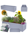 Skrzynia na warzywa z tworzywa grządka warzywnik 40x160x80 warzywniak PCV
