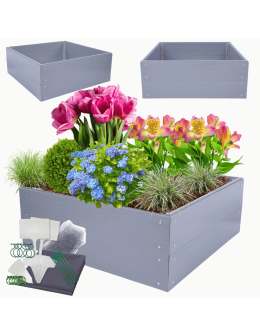 Skrzynia na warzywa plastikowa grządka warzywnik 40x120x110 warzywniak PCV