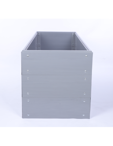 Warzywnik z tworzywa sztucznego - Grządka podwyższona z tworzywa warzywnik 60x160x45 warzywniak PCV - product 4