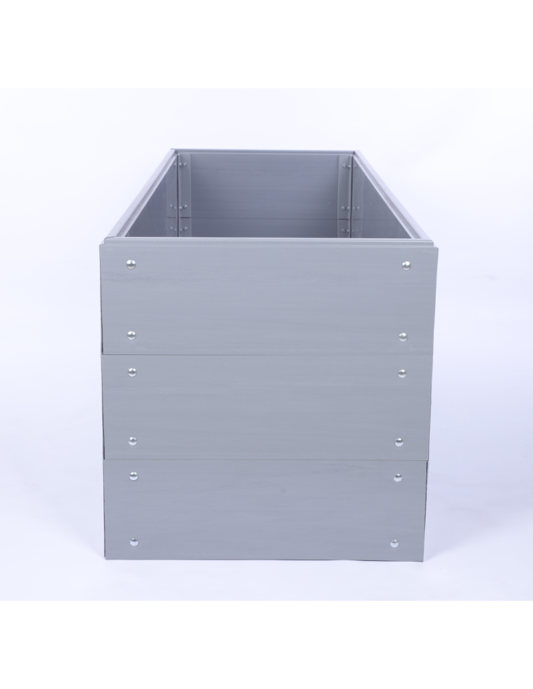 Warzywnik z tworzywa sztucznego - Grządka podwyższona z tworzywa warzywnik 60x160x45 warzywniak PCV - product b2b.wamar.biz 4